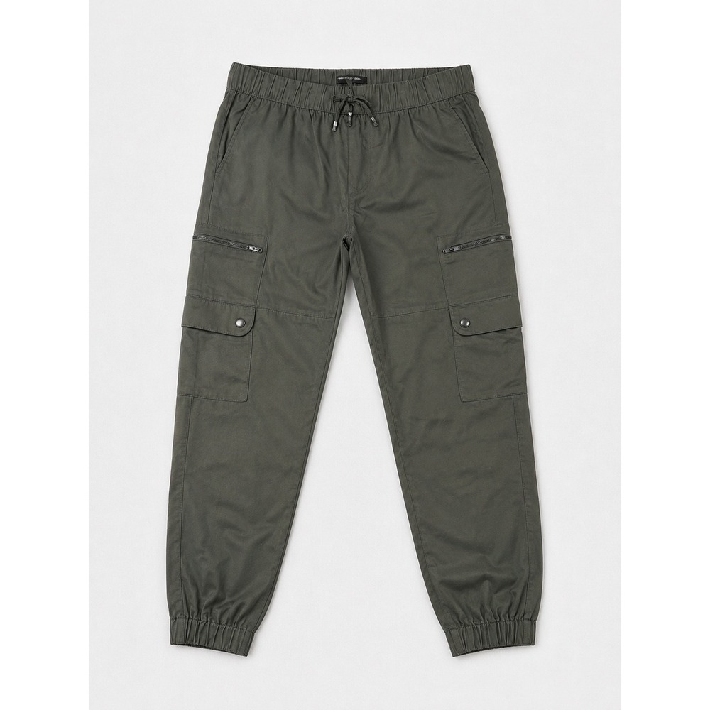 Banana‎ Republic Women Olive Green Cargo Jogger Pants Elastic Waist Size S